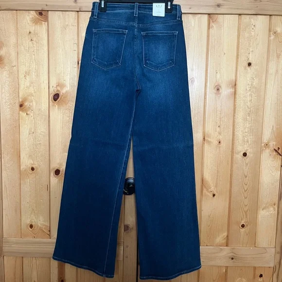 NWT LTJ Super High Waist Blue Wide-Leg Jeans - Picture 2 of 5
